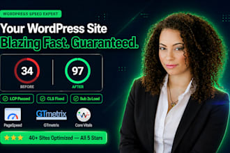 wordpress speed optimization 90 pagespeed score, gtmetrix, core web vitals fix