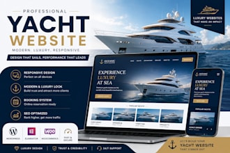 design wix yacht charter website wix boat rental website yacht website