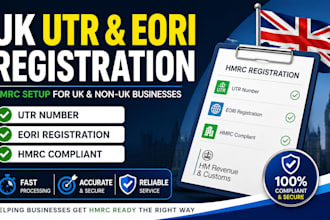 register utr, eori and hmrc for UK and non UK businesses