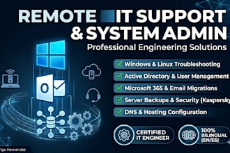be your remote IT support specialist, system administrator, and tech helpdesk