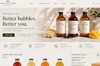 build squarespace kombucha website fermented drinks website subscription website