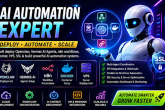deploy openclaw clawbot hermes ai agent n8n docker ssl vps automation workflow