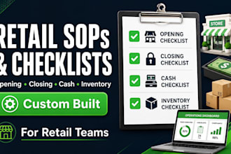 create sops checklists and trackers for your retail business
