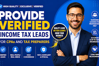 provide verified income tax leads for cpas and tax preparers