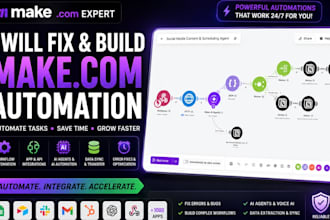 fix make com, make com workflow, make com automation, make automation, make com