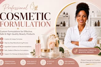 be your cosmetic chemist and formulate cosmetic products