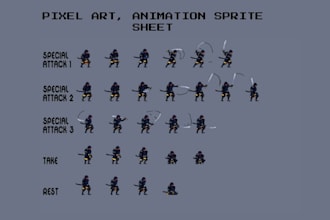 do pixel art animation pixel art character design sprite sheet pixel animation