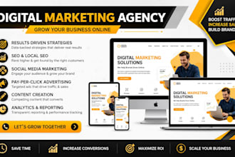design a professional digital marketing agency website