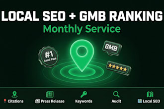 do monthly local SEO for your roofing and google my business ranking