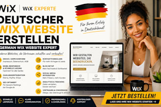 design professional german wix website deutsch wix redesign and wix ecommerce