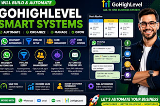 build gohighlevel whatsapp automation ghl pipeline CRM system lead management