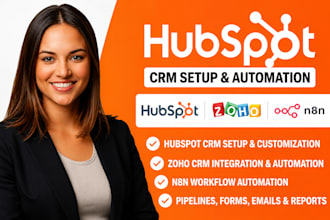 automate hubspot CRM workflows and lead follow up using n8n automation