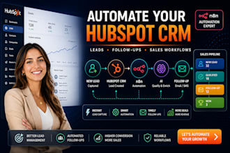 automate hubspot CRM workflows and lead follow up using n8n automation