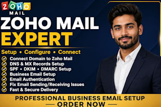 connect your domain to zoho mail on godaddy cloudflare namecheap hostinger