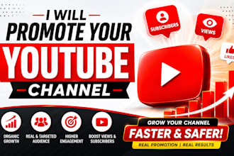 promote your youtube channel for organic growth and views