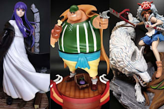3d print and paint anime figure miniature 3d figurine statue stl resin printing