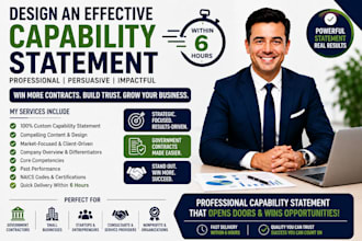 create capability statement for government contracts and sam registration