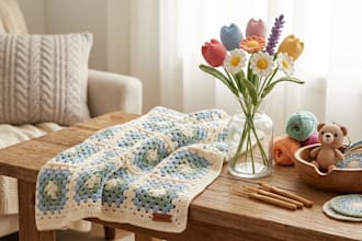create a custom crochet blanket or handmade crochet flowers