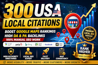 build USA local citation for google maps local seo