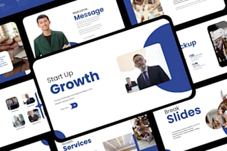 design modern startup presentation pre seed pitch deck conference slides design
