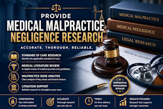 provide medical malpractice negligence research