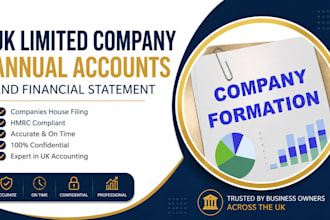 prepare and file UK limited company annual accounts and financial statements