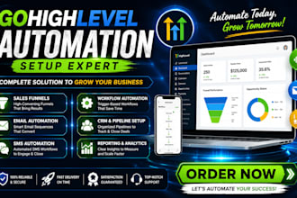 setup gohighlevel automation funnels and CRM workflows