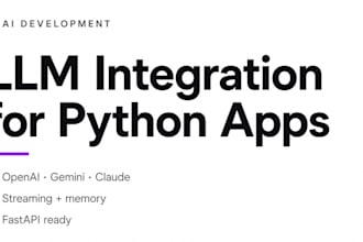 integrate llms into your python app using openai, gemini, or open source models