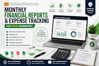 prepare expense tracking and financial reports for autonomos