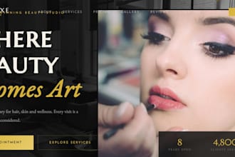 build a professional salon or beauty website
