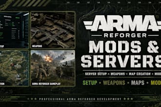 do arma reforger server setup, arma reforger weapons, map creation, arma mod