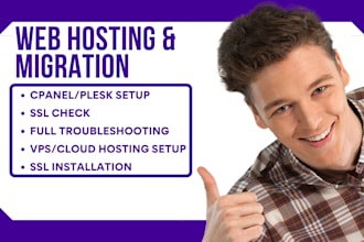 install and configure cpanel plesk directadmin webmin web hosting