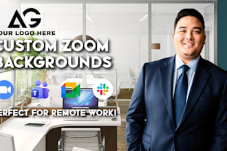 create a zoom background for remote work