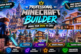 l build fantasy medieval and modern minecraft worlds