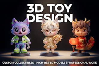sculpt 3d printable cute toy stl model for kids, figure and collectibles