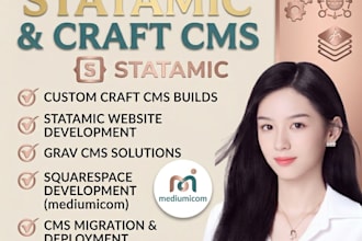 build statamic website craft cms grav cms mediumicom squarespace developer