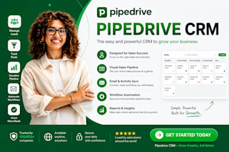 be your pipedrive setup, assistance and workflow automation expert