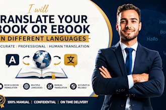 translate your book or ebook from english to arabic, arabic to english