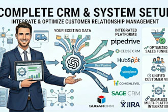 setup pipedrive close crm hubspot salesforce gohighlevel sage crm sugar crm jira