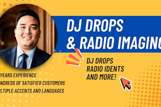 create dj drops, radio idents, sweepers, and intros