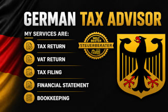 do german tax advisor for tax and vat returns,tax filing and financial statement