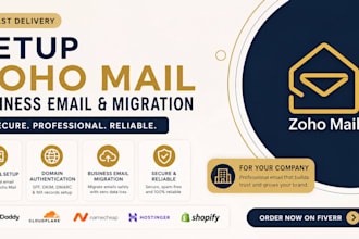 setup zoho mail business email domain verification, authentication and migration