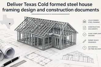 deliver texas cold formed steel house framing design and construction documents