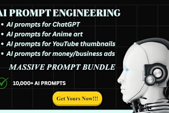 create powerful and premium ai prompt bundles ai content, and any other niche