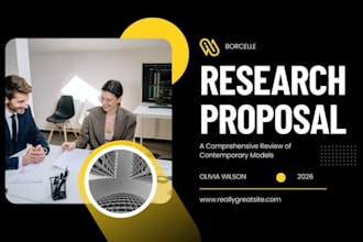 design academic research proposal corporate pitch deck sales presentation