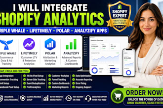 integrate shopify analytics triple whale lifetimely polar and analyzify apps