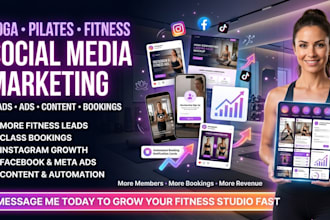 manage your yoga pilates and fitness studio social media to get more leads fast
