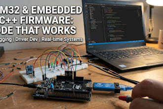 write c firmware for stm32 and microcontroller projects