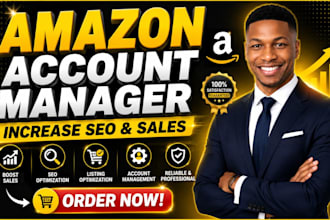 be amazon account manager or virtual assistant to do amazon fba product listing