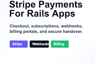 integrate stripe payments or subscriptions into your rails app